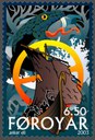 Faroer Briefmarke Odins Tod (Ragnarök)